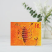 Schorpioen Horoscoop Sterrenbeeld Briefkaart (Staand voorkant)
