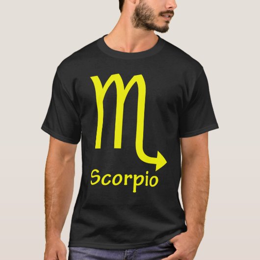 Schorpioen, Horoscoop, symbool, astrologie T-shirt (Voorkant)