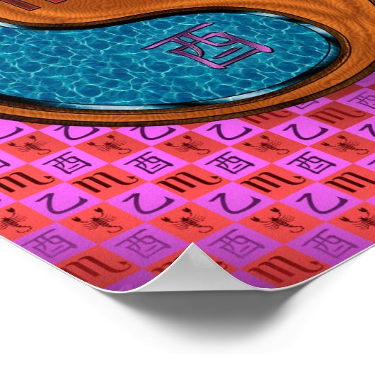 Schorpioen & Hout Haan Poster (Hoek)