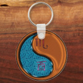 Schorpioen & Hout Haan Sleutelhanger (Achterkant)