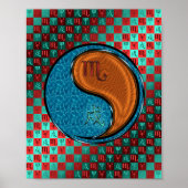 Schorpioen & Hout Hond Poster (Voorkant)