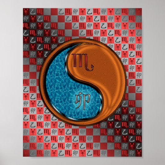 Schorpioen & Hout Konijn Poster (Voorkant)