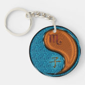 Schorpioen & Hout Rat Sleutelhanger (Voorkant)