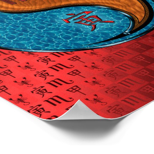 Schorpioen & Hout Tijger Poster (Hoek)