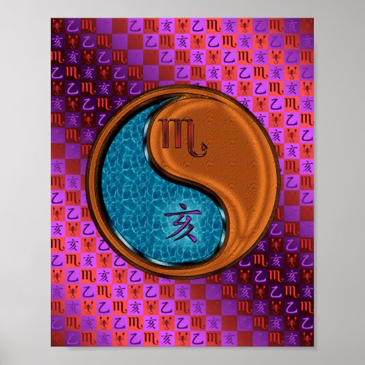 Schorpioen & Hout zwijn Poster (Voorkant)