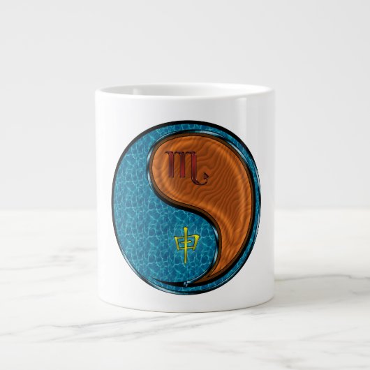 Schorpioen & Houten Aap Grote Koffiekop (Voorkant)