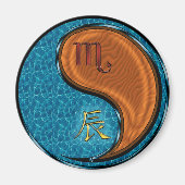 Schorpioen & Houten Draak Magneet (Voorkant)