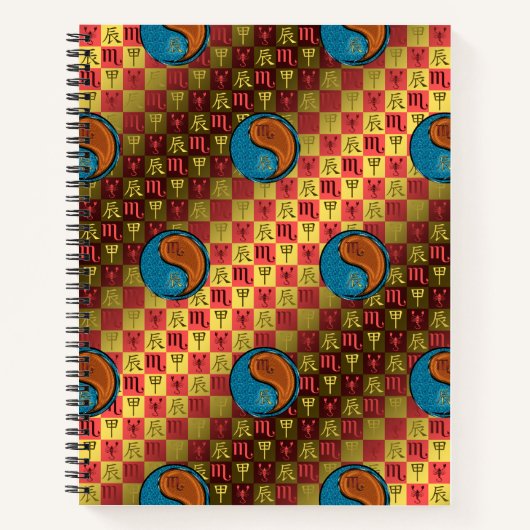 Schorpioen & Houten Draak Notitieboek (Voorkant)