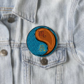 Schorpioen & Houten Draak Ronde Button 7,6 Cm (In situ)