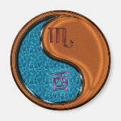 Schorpioen & Houten Haan Magneet (Voorkant)