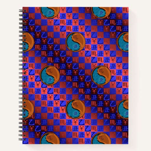 Schorpioen & Houten Os Notitieboek (Voorkant)