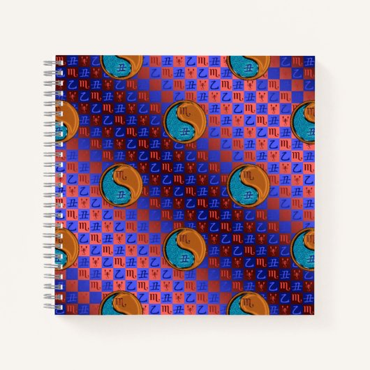 Schorpioen & Houten Os Notitieboek (Voorkant)