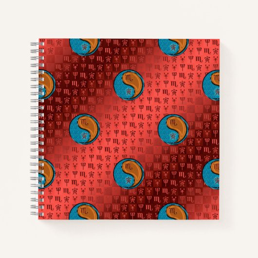 Schorpioen & Houten Tijger Notitieboek (Voorkant)