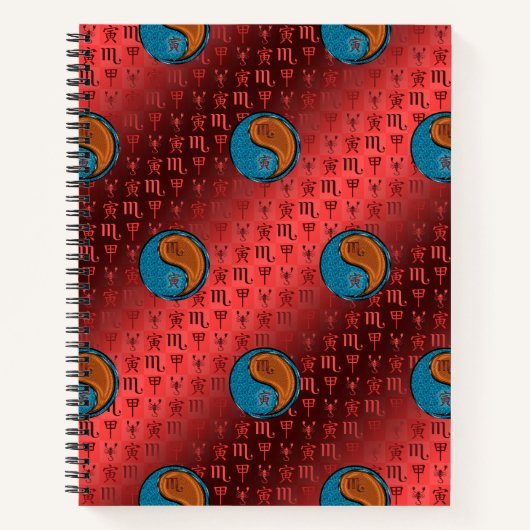 Schorpioen & Houten Tijger Notitieboek (Voorkant)