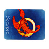 Schorpioen in het blauw magneet (Horizontaal)