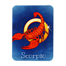 Schorpioen in het blauw magneet