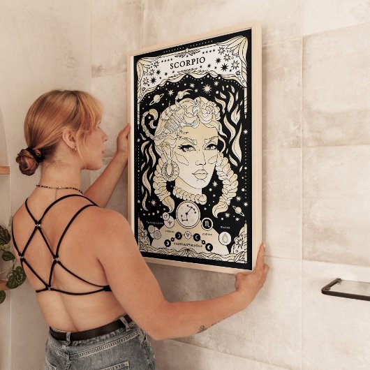 Schorpioen Intense en Mysterieus - Astrologie Post Poster