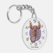 Schorpioen & Kanker Zodiac Acrylsleutelhanger Sleutelhanger (Voorkant Links)