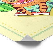 Schorpioen Kat Zodiac Kwekerij Print (Hoek)