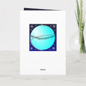 Schorpioen Kerst Kaart. Feestdagen Kaart (Achterkant)