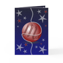 Schorpioen Kerst Kaart.