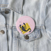 Schorpioen knop badge ronde button 7,6 cm (In situ)
