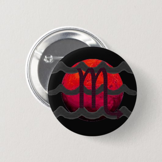 Schorpioen Knop Ronde Button 5,7 Cm (Voorkant /achterkant)