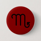 Schorpioen Knop Ronde Button 5,7 Cm (Voorkant)
