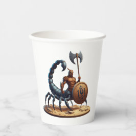 Schorpioen Man Papieren Bekers