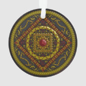 Schorpioen Mandala Acryl Ornament (achterkant)