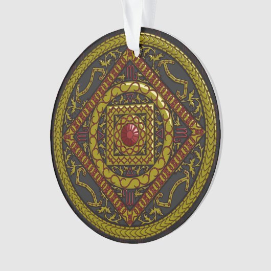 Schorpioen Mandala Acryl Ornament (voorkant)