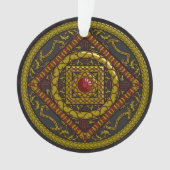 Schorpioen Mandala Acryl Ornament (voorkant)