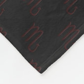 Schorpioen Mandala Fleece Deken (Hoek)
