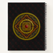 Schorpioen Mandala Spiraal Notebook Notitieboek (Achterkant)