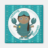 Schorpioen meisje karakter magneet (Voorkant)