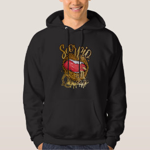 Schorpioen Meisje Verjaardag Grappig Melanin Afro Hoodie
