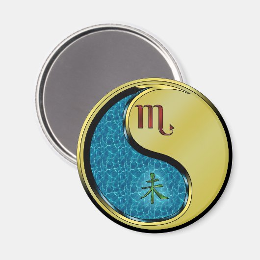 Schorpioen & Metaal Geit Magneet (Voorkant / Achterkant)