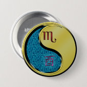 Schorpioen & Metaal Haantje Ronde Button 7,6 Cm (Voorkant /achterkant)