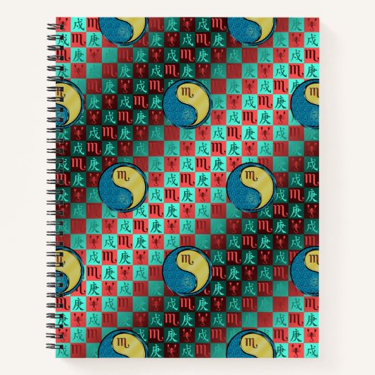 Schorpioen & Metaal Hond Notitieboek (Voorkant)