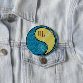 Schorpioen & Metaal Hond Ronde Button 7,6 Cm (In situ)