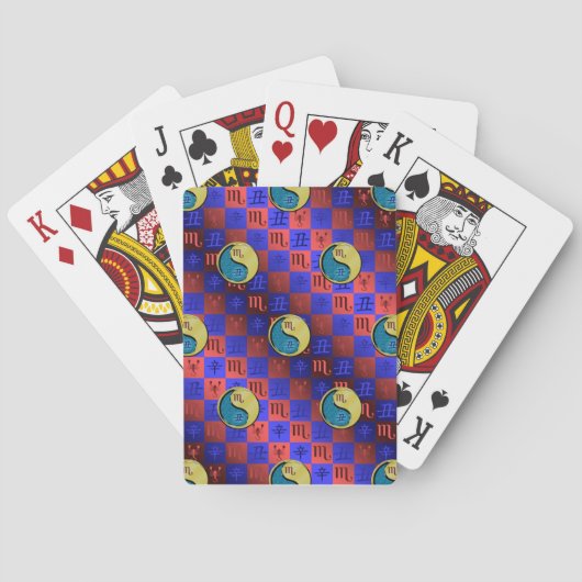 Schorpioen & Metaal Os Pokerkaarten (Achterkant)