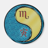 Schorpioen & Metaal Tijger Magneet (Voorkant)