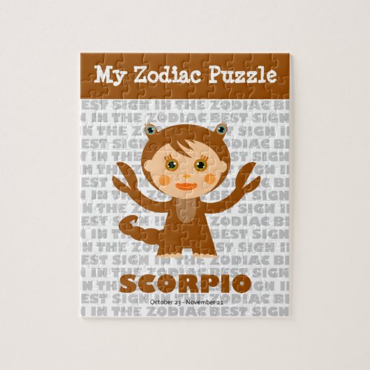 Schorpioen, mijn zodiac puzzel (Verticaal)