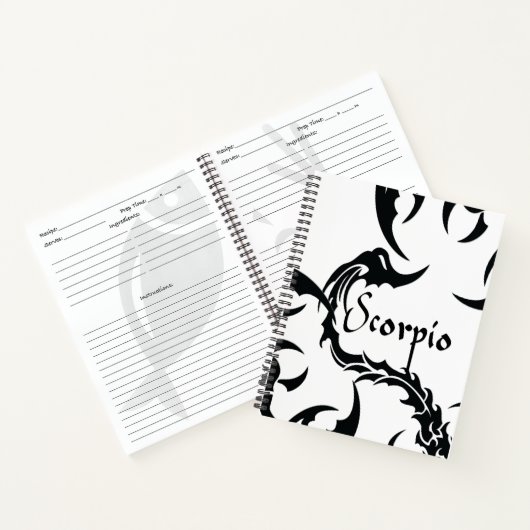 Schorpioen Notitieboek (Binnen)
