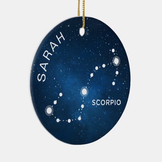 Schorpioen Ornament Gepersonaliseerde Zodiac Gift (Rechts)