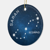 Schorpioen Ornament Gepersonaliseerde Zodiac Gift (Links)