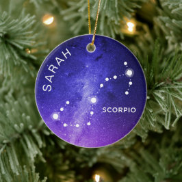 Schorpioen Ornament Gepersonaliseerde Zodiac Gift