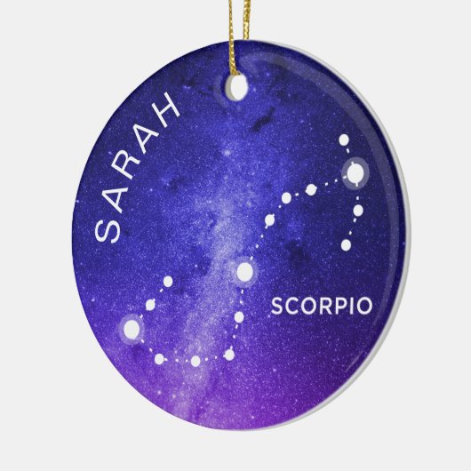 Schorpioen Ornament Gepersonaliseerde Zodiac Gift (Links)