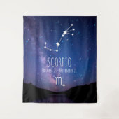 Schorpioen | Persoonlijke Astrologie Wandtapijt Wandkleed (Voorkant)