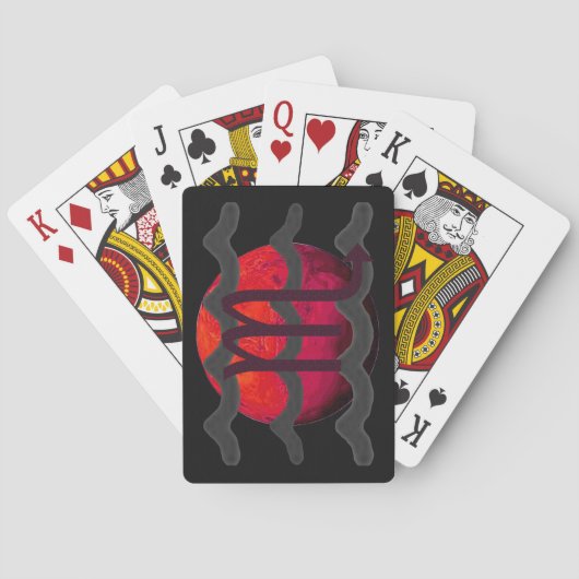 Schorpioen Pokerkaarten (Achterkant)